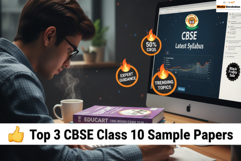 Student studying CBSE sample papers online.