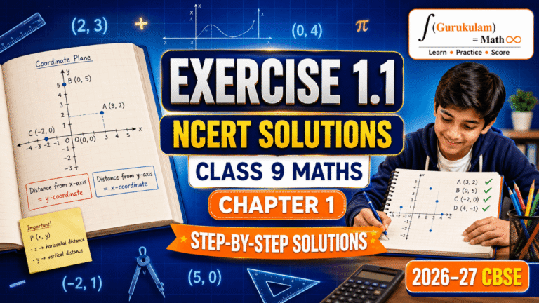 Class 9 Maths Chapter 1 Exercise 1.1 Solutions | NCERT Coordinates Questions with Step-by-Step Answers