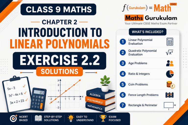 Class 9 Maths Chapter 2 Exercise 2.2 Solutions NCERT Ganita Manjari 2026