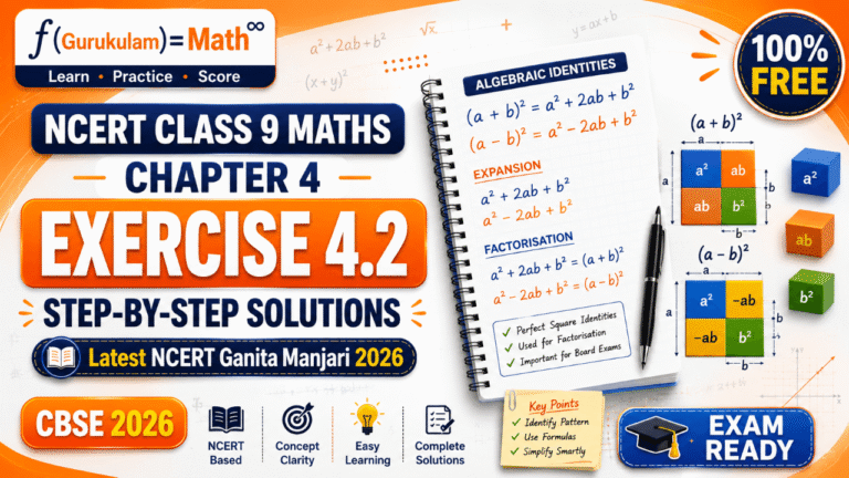 Class 9 Maths Chapter 4 Exercise 4.2 Solutions NCERT Ganita Manjari 2026