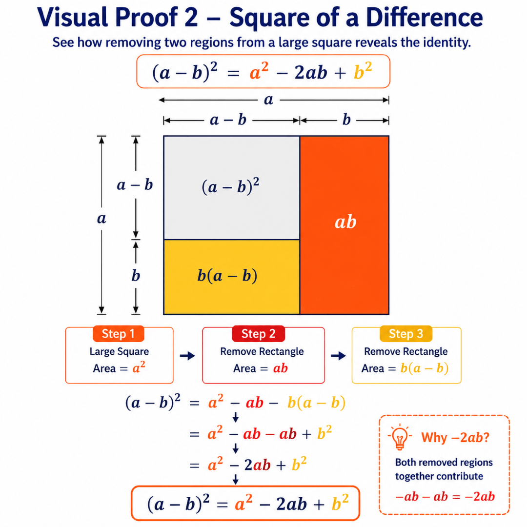 Visual Proof of (a-b)²