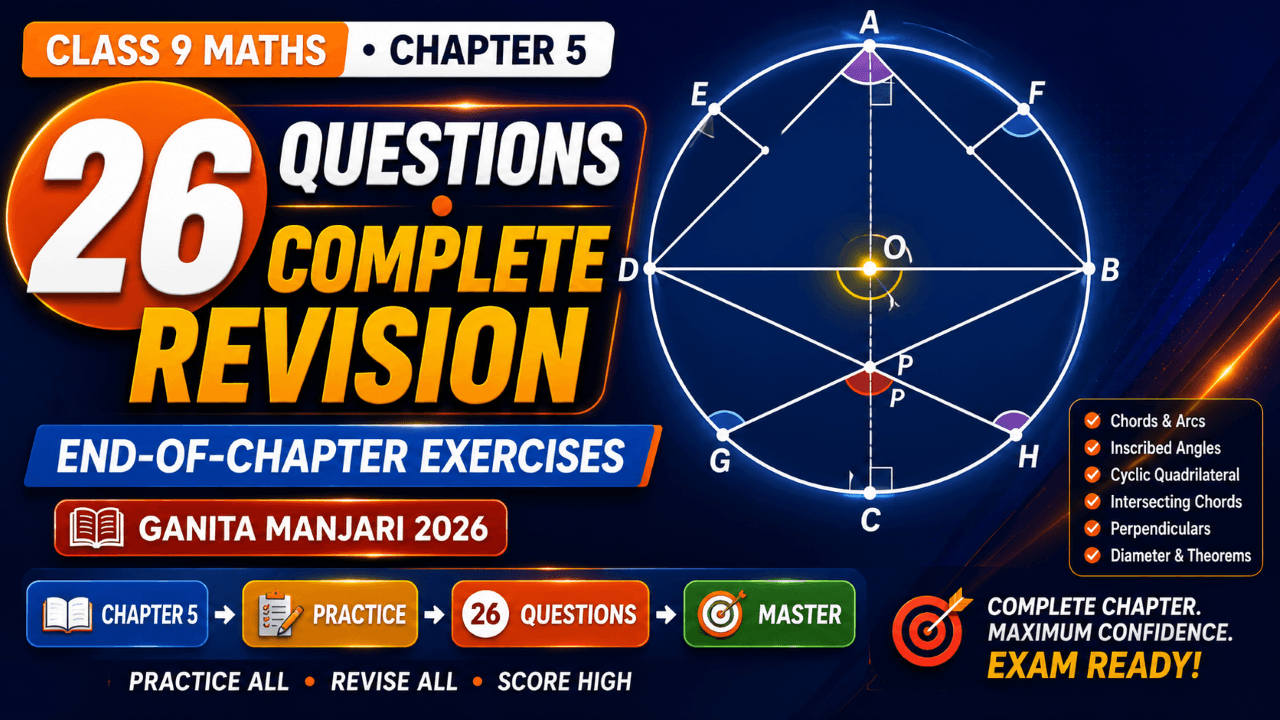 Class 9 Maths Chapter 5 End of Chapter Exercises Solutions Ganita Manjari 2026