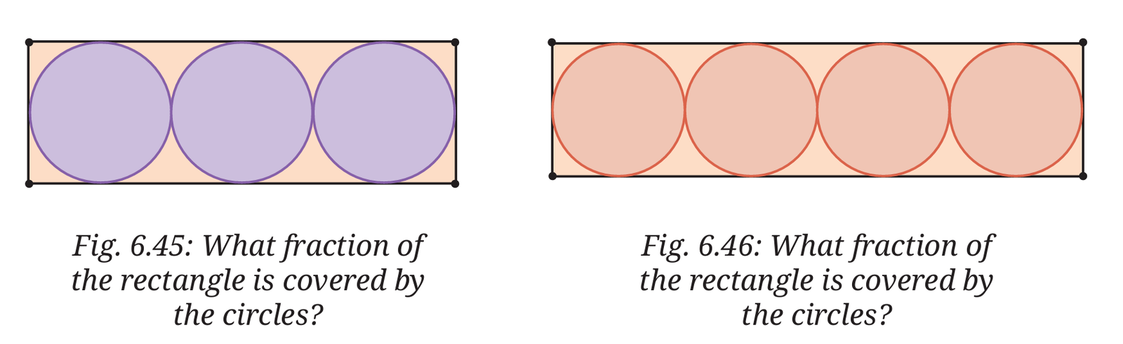 NCERT Class 9 Maths Chapter 6 Question 17 showing three circles in one rectangle and four circles in another rectangle